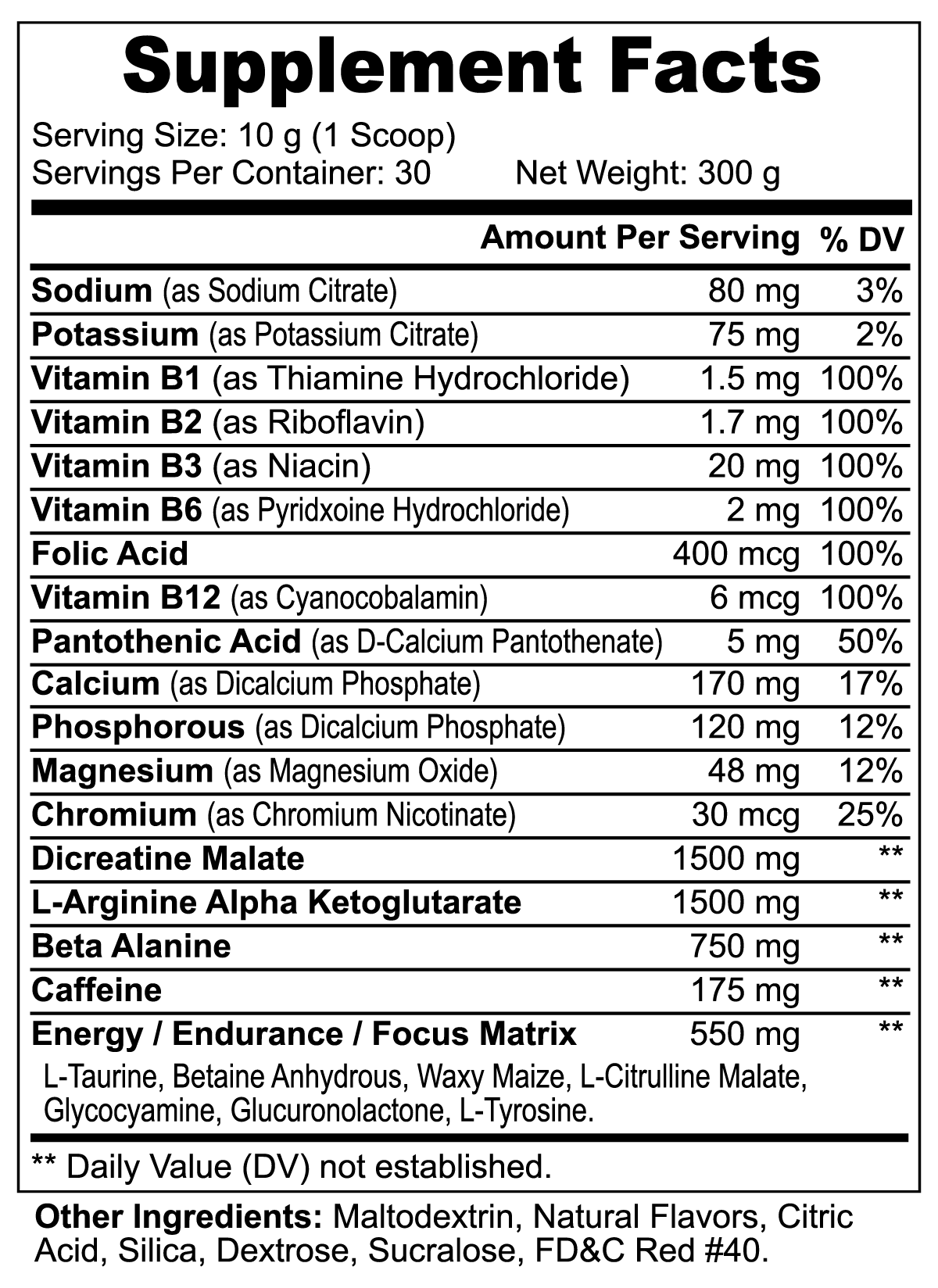 Nordic Pre-Workout Powder (Fruit Punch)